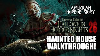 American Horror Story Haunted House Walkthrough Halloween Horror Nights 2016 Universal Orlando HHN26