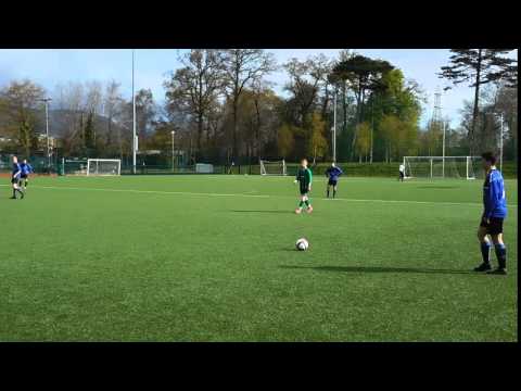 Aquinas FC/Under 17 1999s/Liam's free kick. Ref blows for offside.