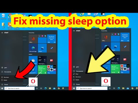How to enable Sleep mode in Windows 10