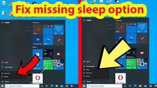 How to enable Sleep mode in Windows 10