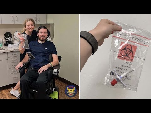 Months after being shot, Phoenix Officer Tyler Moldovan's tracheal tube removed