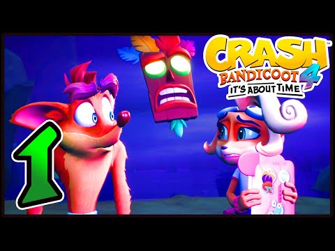 Crash Bandicoot 4: It's About Time Walkthrough - Part 1 N.Sanity Island Present Day