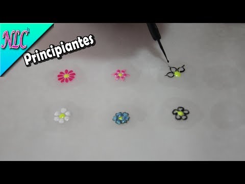 COMO HACER FLORES PASO A PASO PARA PRINCIPIANTES – HOW TO PAINT FLOWERS ON YOUR NAILS – NLC