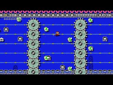 Super Mario Maker Levels: "Jelectro Grinder Trap" (RE-UPLOAD)