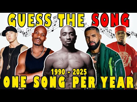 Guess the Song - Hip Hop 1990 - 2025 One Song Per Year | Music Quiz