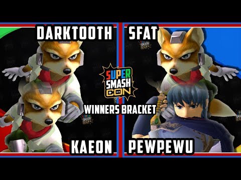 SSC2018 SSBM - Darktooth & Kaeon Vs. CLG | SFAT & CLG | PewPewU Smash Melee Winners Bracket