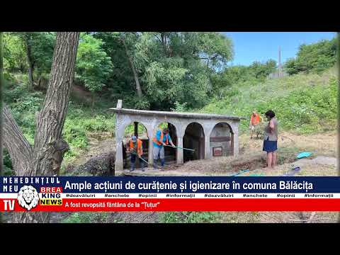AMPLE ACȚIUNI DE CURĂȚENIE ȘI IGIENIZARE ÎN COMUNA BĂLĂCIȚA