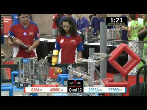 2015 VRC Math Q12 - 6264 4300C vs 2353A 5776B - 57 to 52 - VEX Worlds 2015 - Math Division