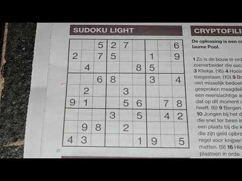 Speedtest Februari! (#2277) Light Sudoku. 02-05-2021 part 1 of 2