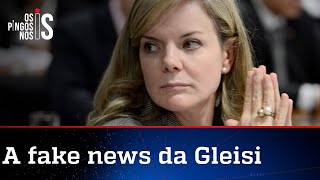 Gleisi garante que não houve desvio de dinheiro da Petrobras