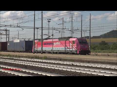 LA TROMBA DELLA E.483 OCEANOGATE CON MERCI IN TRANSITO A ARQUATA SCRIVIA. (AL) SAB. 10 - 7 - 2021.