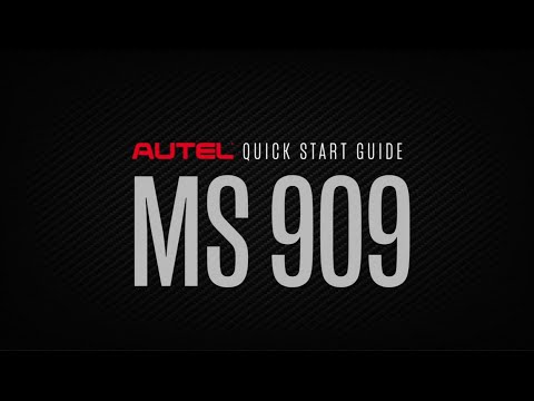 Quick Start Guide - MS909 Diagnostic Tablet Users