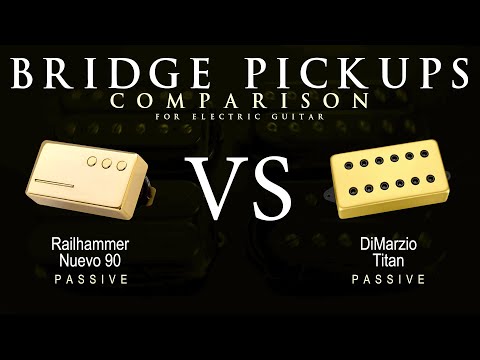 Railhammer NUEVO 90 vs DiMarzio TITAN - Bridge Guitar Pickup Comparison Tone Demo