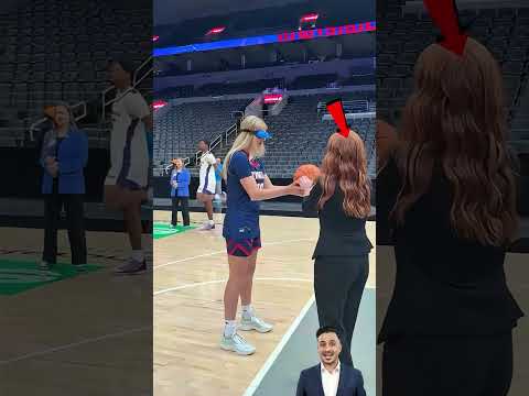 Blind einen Freiwurf treffen und ein Ticket fürs WNBA-Finale gewinnen! 😱🏀
