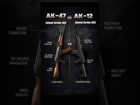 Old AK vs Modern AK | AK-47 vs AK-12 #shorts #comparison