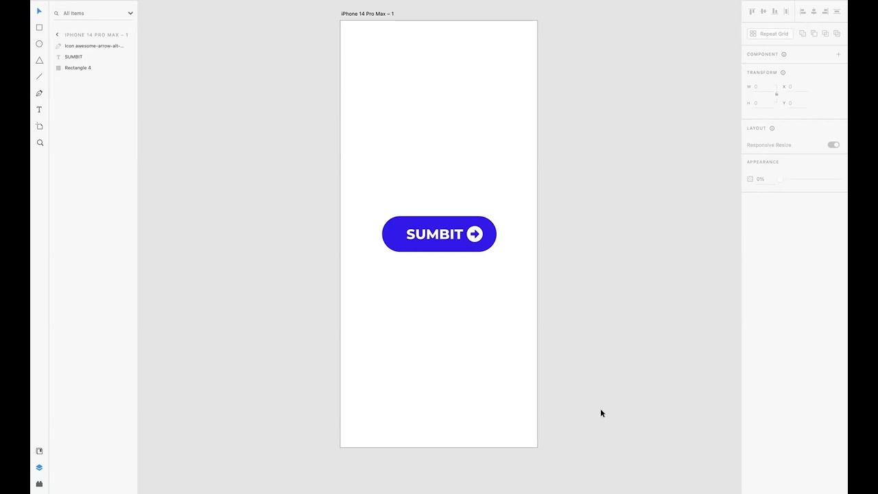 How to create interactive animation button - Adobe XD