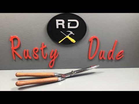 Restoration of Rusted Garden Scissors | Very Shiny Result | Rusty Dude