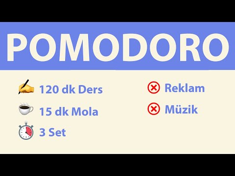 Pomodoro Tekniği - 120 dk Ders 15 dk Mola (3 Set) - Reklamsız - Müziksiz