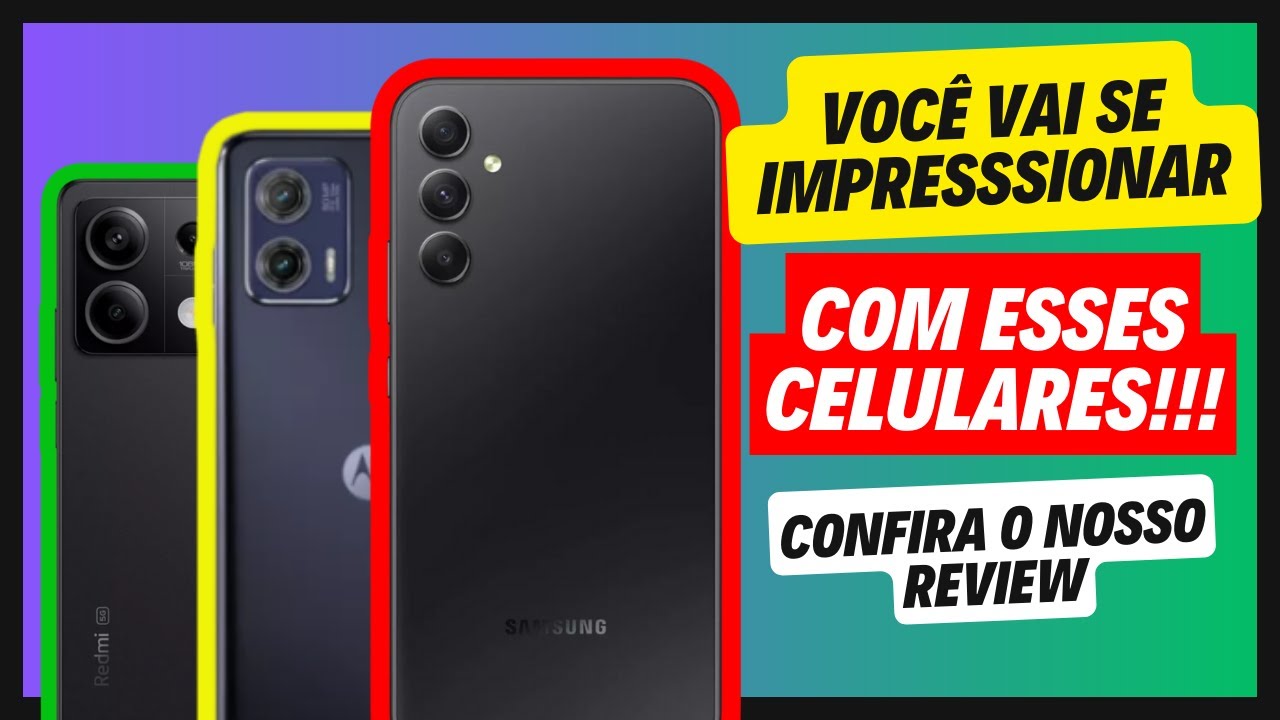 3 Celulares BONS e BARATOS para comprar em 2024!!!