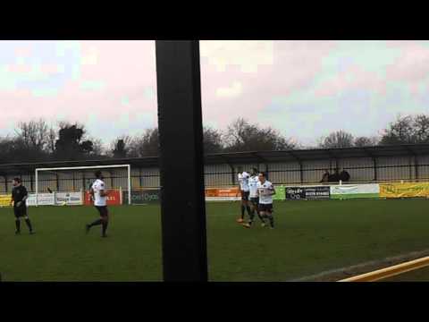 Witham Town 1-2 AFC Sudbury.  Ryman Isthmian League Division 1 North.  Sat26Dec2015