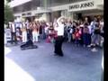 Street dance by unknown elderly people 