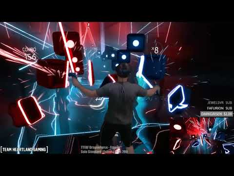 Beat Saber - Mixed Reality - Through The Fire And Flames world record [18 Aug '18]