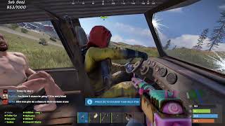 Chillin in the bang bus with Mr Wobbles, ItsLeslie POV RUST OTV Server (Please subscribe)