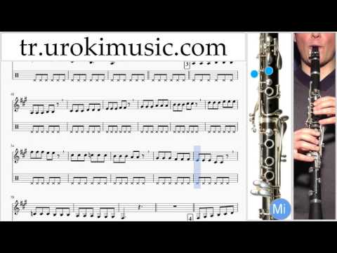 Klarnet Nasıl Çalınır Ariana Grande Dangerous Woman Bölüm#1 Okul Öğretmen Notalar Eğitim Tablatura K