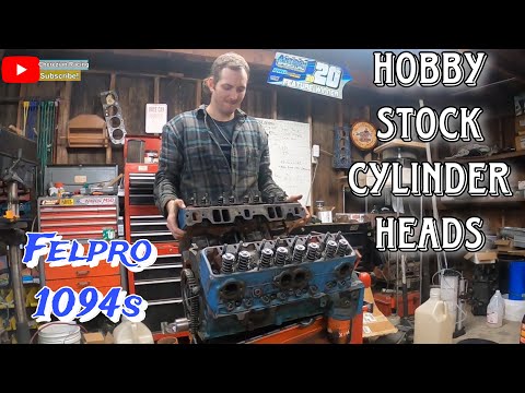 Modifying, Assembling, Installing the Cylinder Heads for the Hobby Stock Motor - Felpro 1094 gaskets