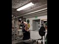 25kg one-arm overhead triceps press 5 reps for 5 sets