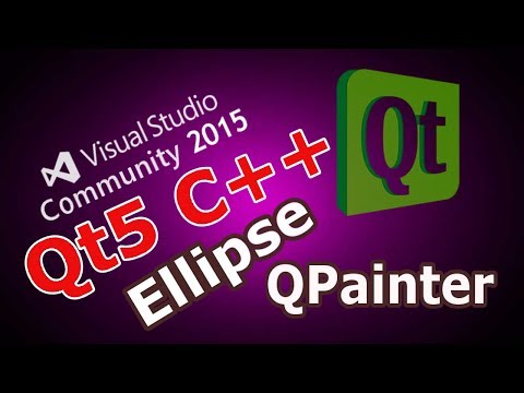 Qt5 C++ Drawing Ellipse (QPainter, QPen, QBrush) In Qt #26