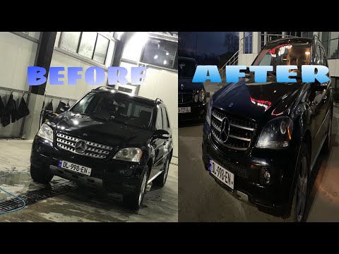 MERCEDES BENZ Ml350 headlight and grille replacement
