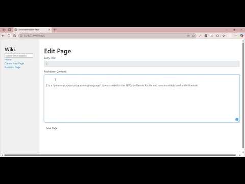 CS50W. Project 1: Wiki. Daniel Souto Pazó