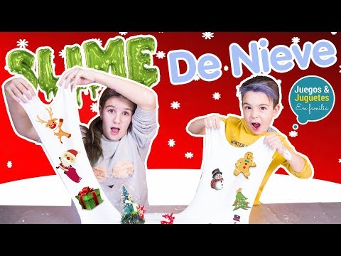 El SLIME de NIEVE más INCREÍBLE☃️ para esta NAVIDAD🎄 Los Familukis