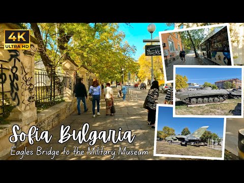 Conhecendo Sofia, Bulgária: um passeio a pé 4K