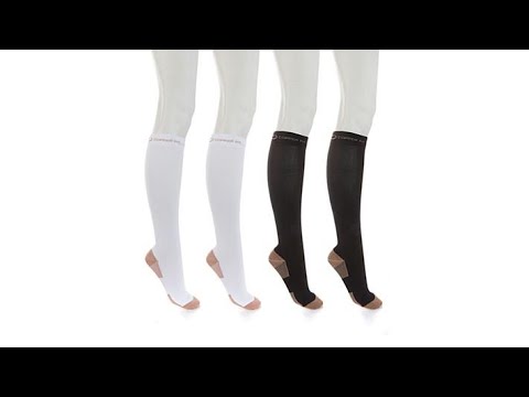 Copper Fit KneeHigh Compression Socks 4pack
