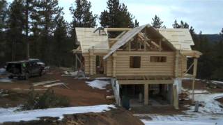 preview picture of video 'How to build a Log Home by Mitchell Dillman the Online carpenter'