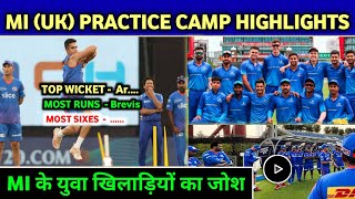 IPL 2023 - Mumbai Indians (UK) Practice Camp Full Highlights || MI Uncapped Players Performance ||