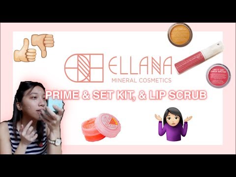 Prime & Set Kit, Lip Scrub || Ellana Mineral Cosmetics Product Review