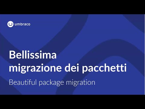 "Bellissima migrazione dei pacchetti" - Lee Kelleher on migrating packages to v14
