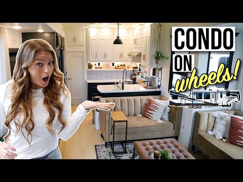 One of the Best RV Remodels We’ve Ever Seen // Toy Hauler Tour