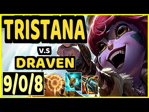 TRISTANA vs DRAVEN - 9/0/8 KDA BOTTOM ADC GAMEPLAY - EUW Ranked MASTER