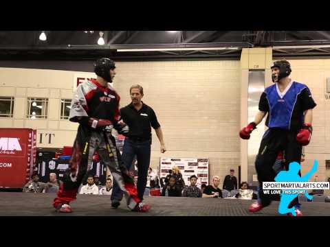 Jim Haymore vs Kyle Hamel - Men's Sparring - Amerikick Internationals 2015