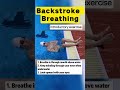 Backstroke Breathing Introductory Exercises