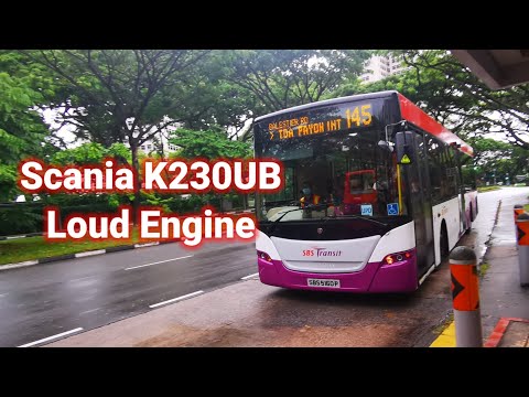 [Loud Engine] SBST Scania K230UB Euro V - SBS5160P on service 145