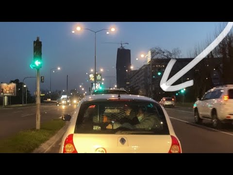 Linija 611 Zemun/Kej oslobodjenja / Dobanovci time lapse Beograd