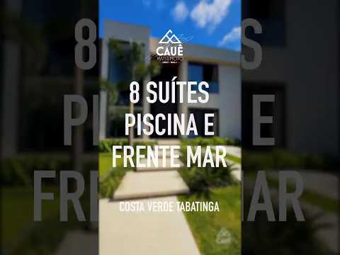 8 suítes, piscina e acesso privado à praia na Tabatinga #beachfront #mansão #caraguatatuba