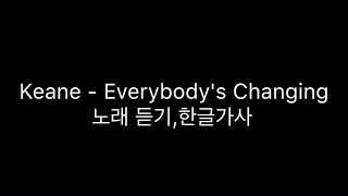 Download lagu Keane - Everybody's Changing 노래듣기,한글가사 mp3