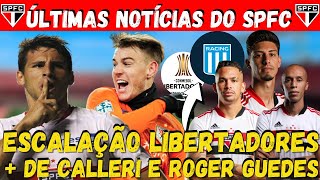 SPFC HOJE! ESCALAO DO SO PAULO CONTRA O RACING | CALLERI 