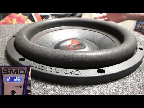 DD Audio Redline Series 500 12 Sub Take RMS Real Time Dyno Test SMD-AMM1 On Seismic Audio SA 1500.1L